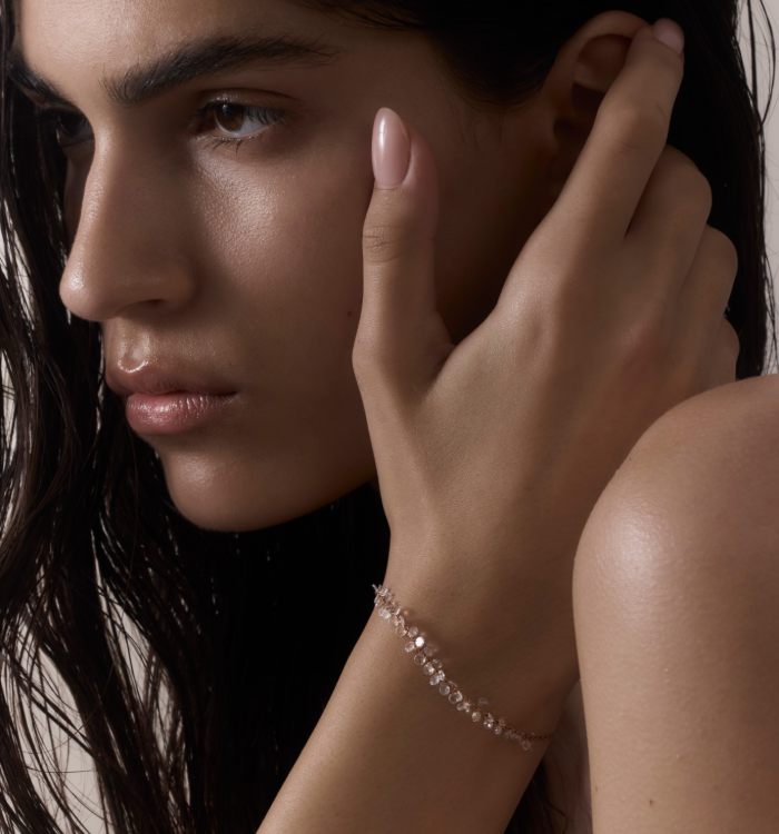 צמיד זהב ורוד עם יהלומי רוז קאט  BRIGITTE BRACELET