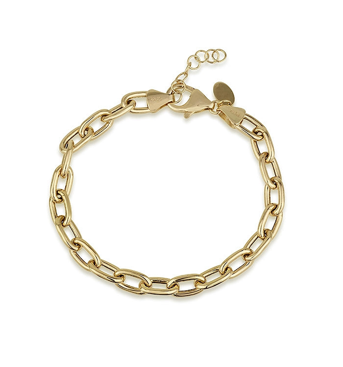צמיד חוליות בזהב צהוב BABY KELLY BRACELET