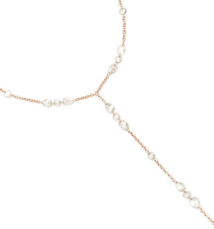 תכשיט כף יד יוקרתי מזהב ורוד ויהלומי רוז קאט  ANAYA BRACELET