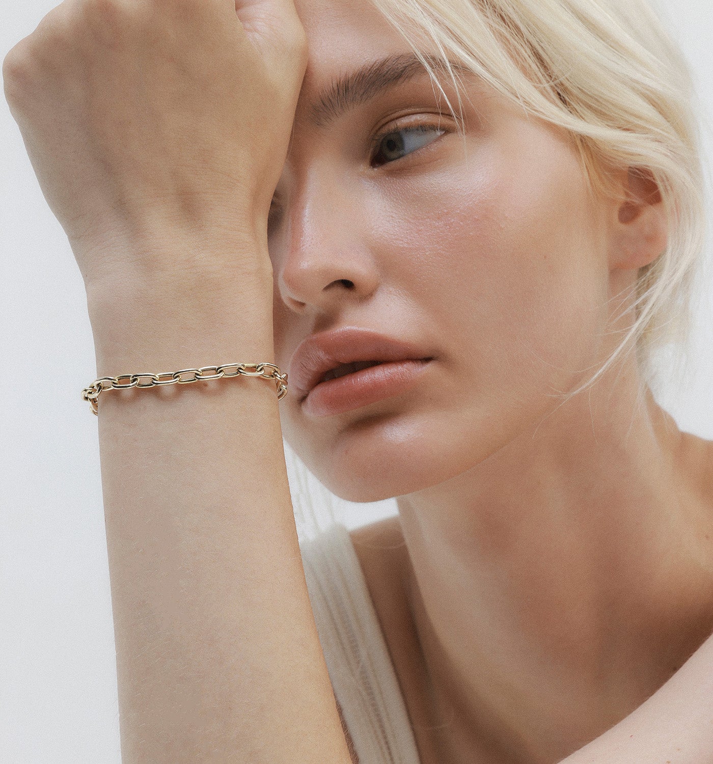 צמיד חוליות בזהב צהוב BABY KELLY BRACELET