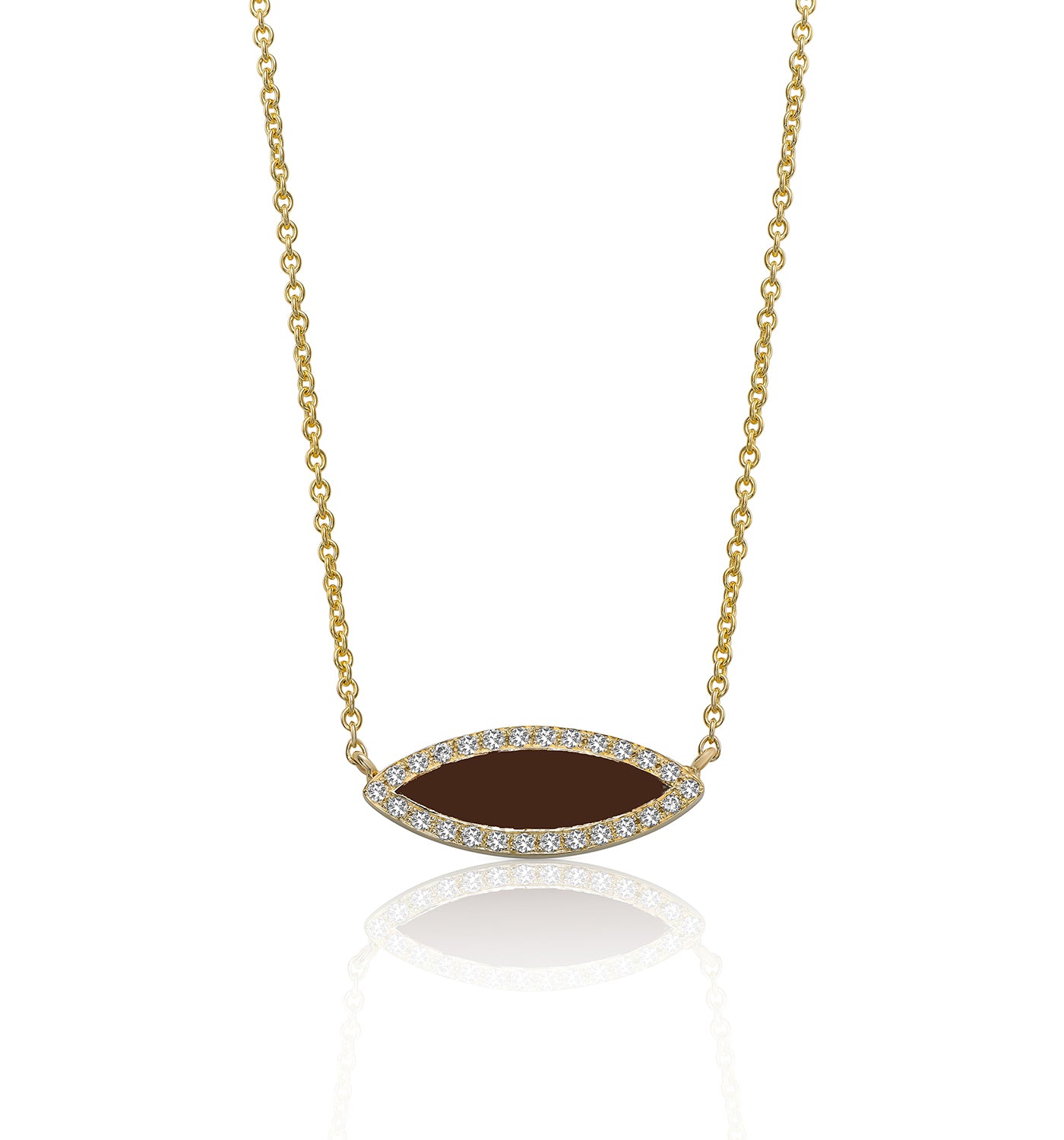 Cacau diamond necklace yellow gold