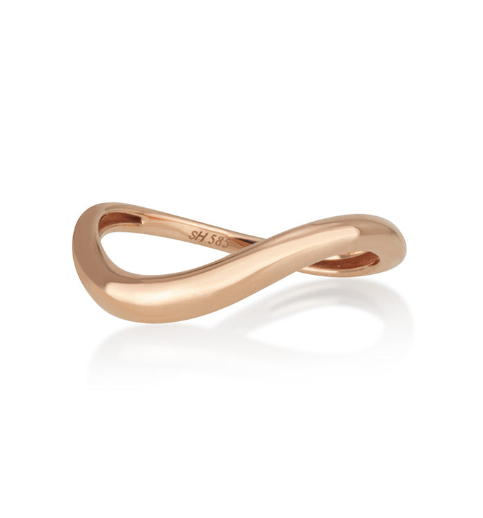 Maya gold ring in rose gold