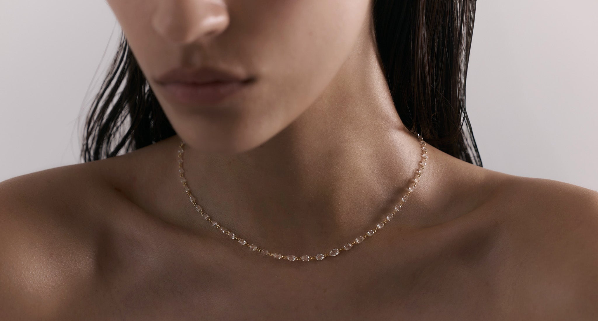 שרשראות יהלומי בריולט קדוחים Marilyn Collection | GLO Jewelries