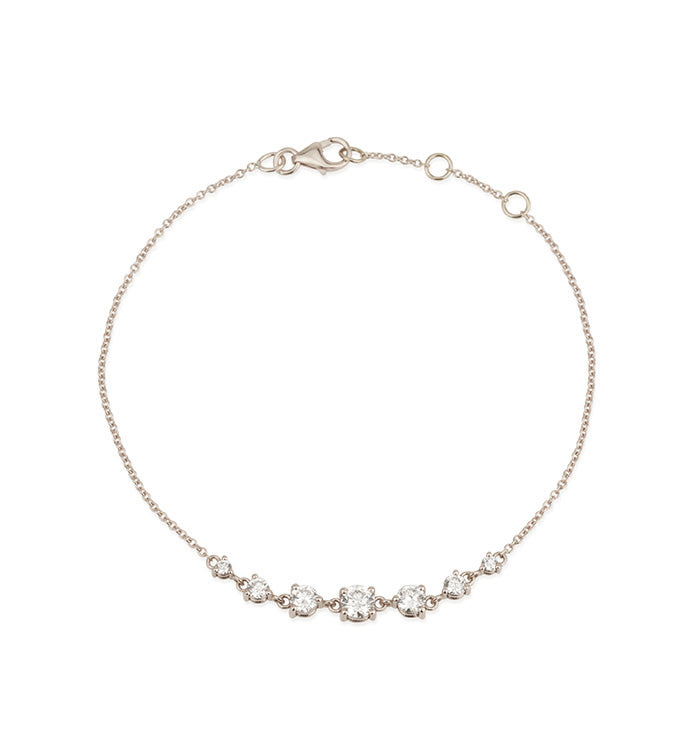 צמיד זהב לבן משובץ יהלומים MAJ BRACELET