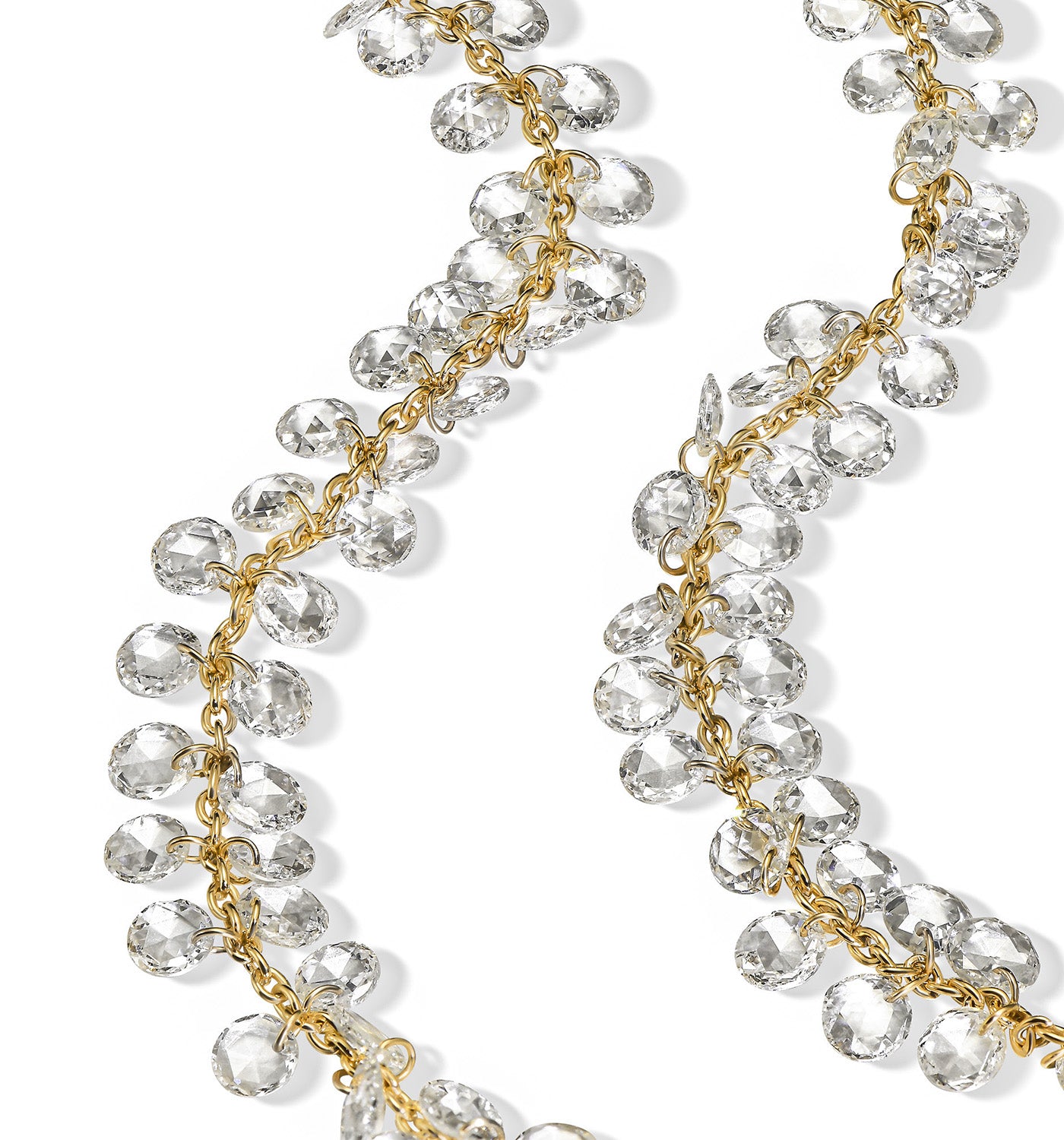 שרשרת זהב צהוב עם יהלומי רוז קאט BRIGITTE NECKLACE