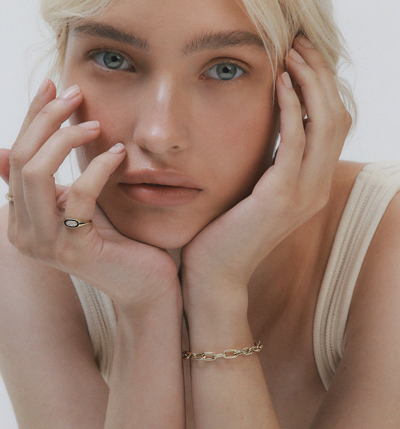 צמיד חוליות בזהב ורוד BABY KELLY BRACELET