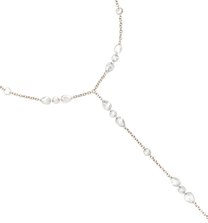 תכשיט כף יד יוקרתי מזהב לבן ויהלומי רוז קאט  ANAYA BRACELET