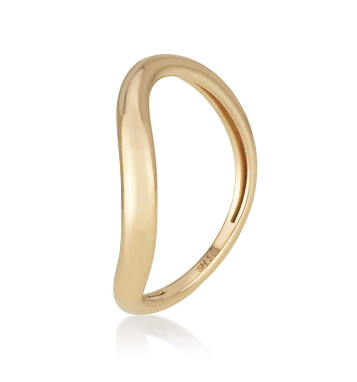 Maya gold ring in yellow gold