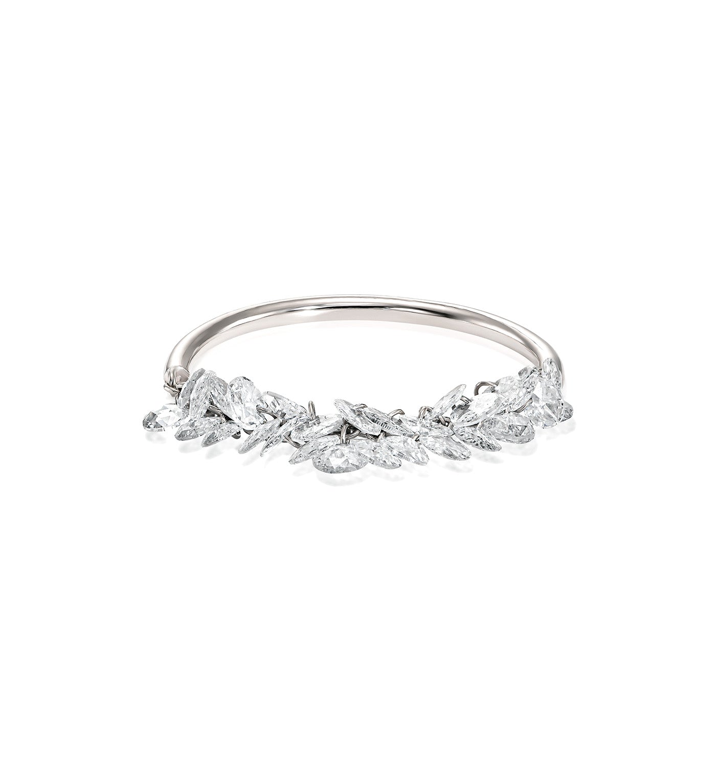טבעת זהב לבן עם יהלומי רוז קאט PINKY BRIGITTE RING