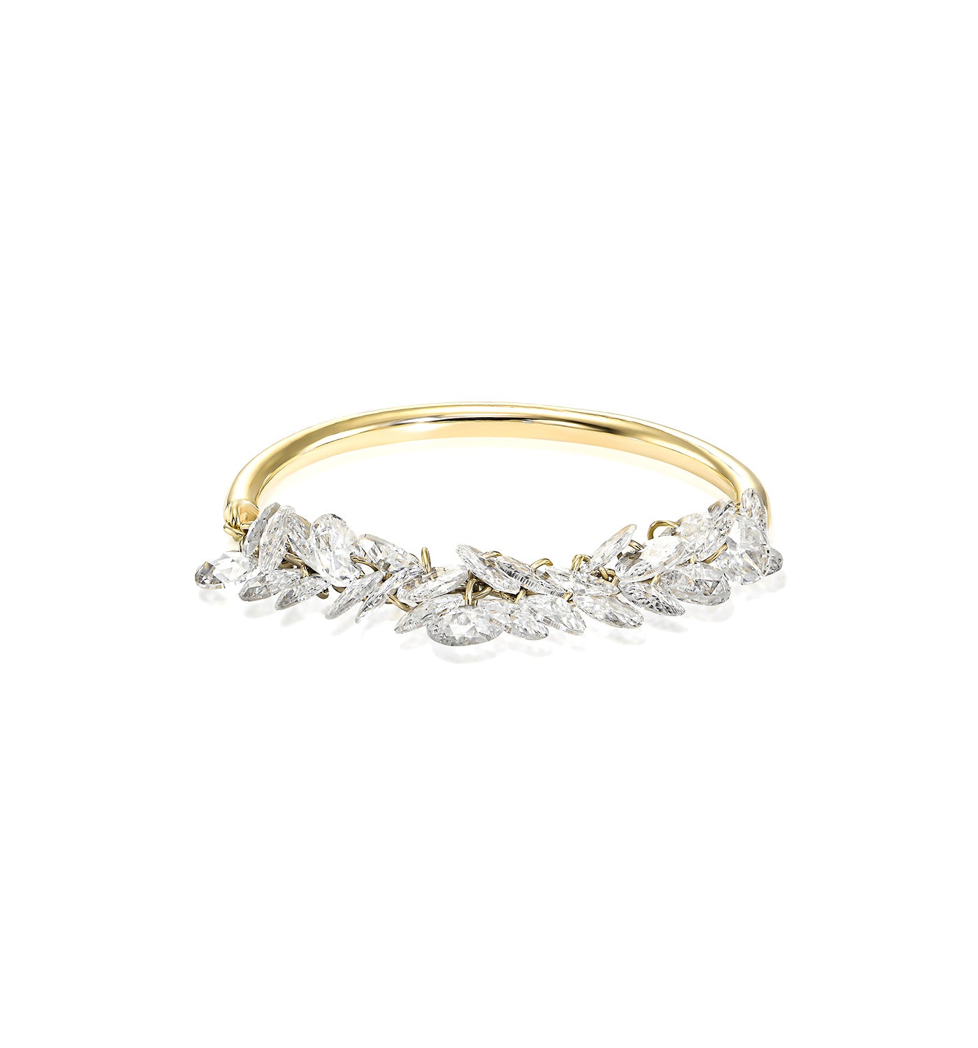 טבעת זהב צהוב עם יהלומי רוז קאט PINKY BRIGITTE RING