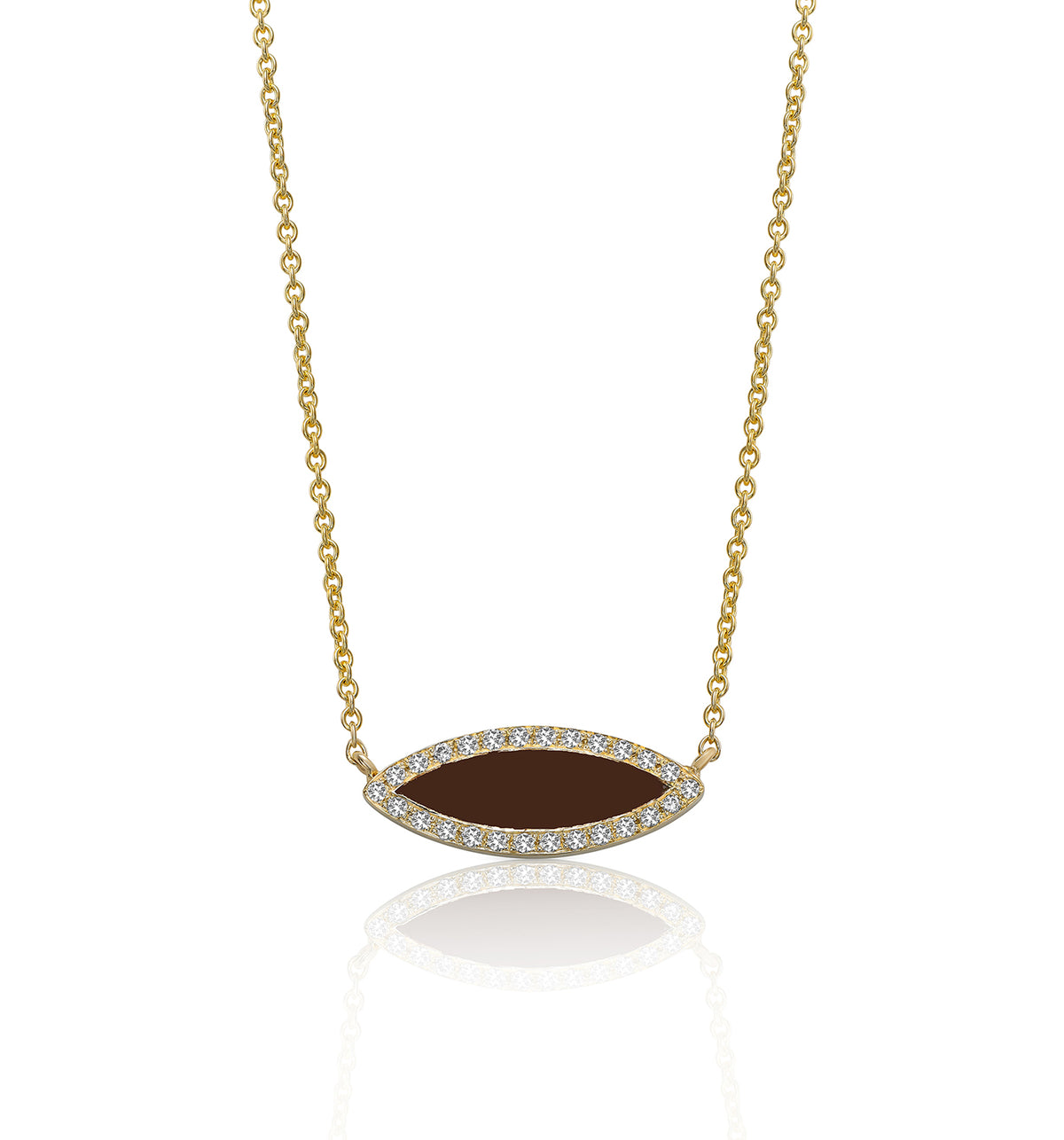 Cacau diamond necklace yellow gold