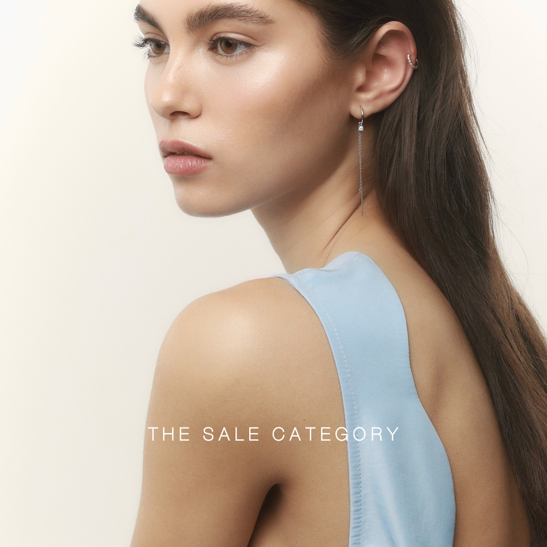 Selection of gold jewelry set with natural diamonds linking to the sale category