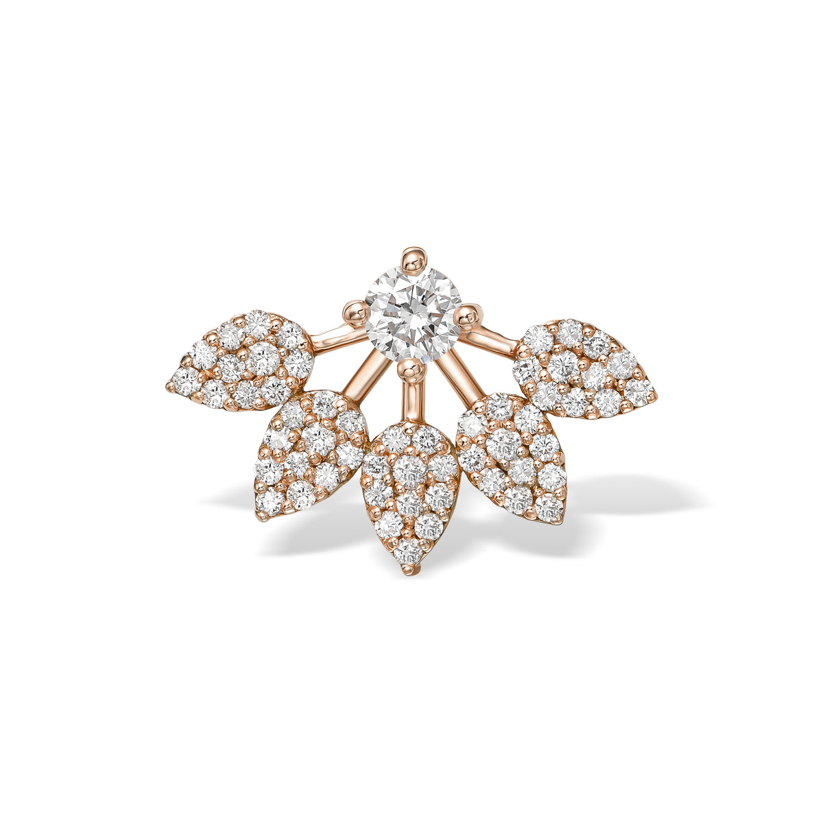 Sisi diamond stud earring rose gold