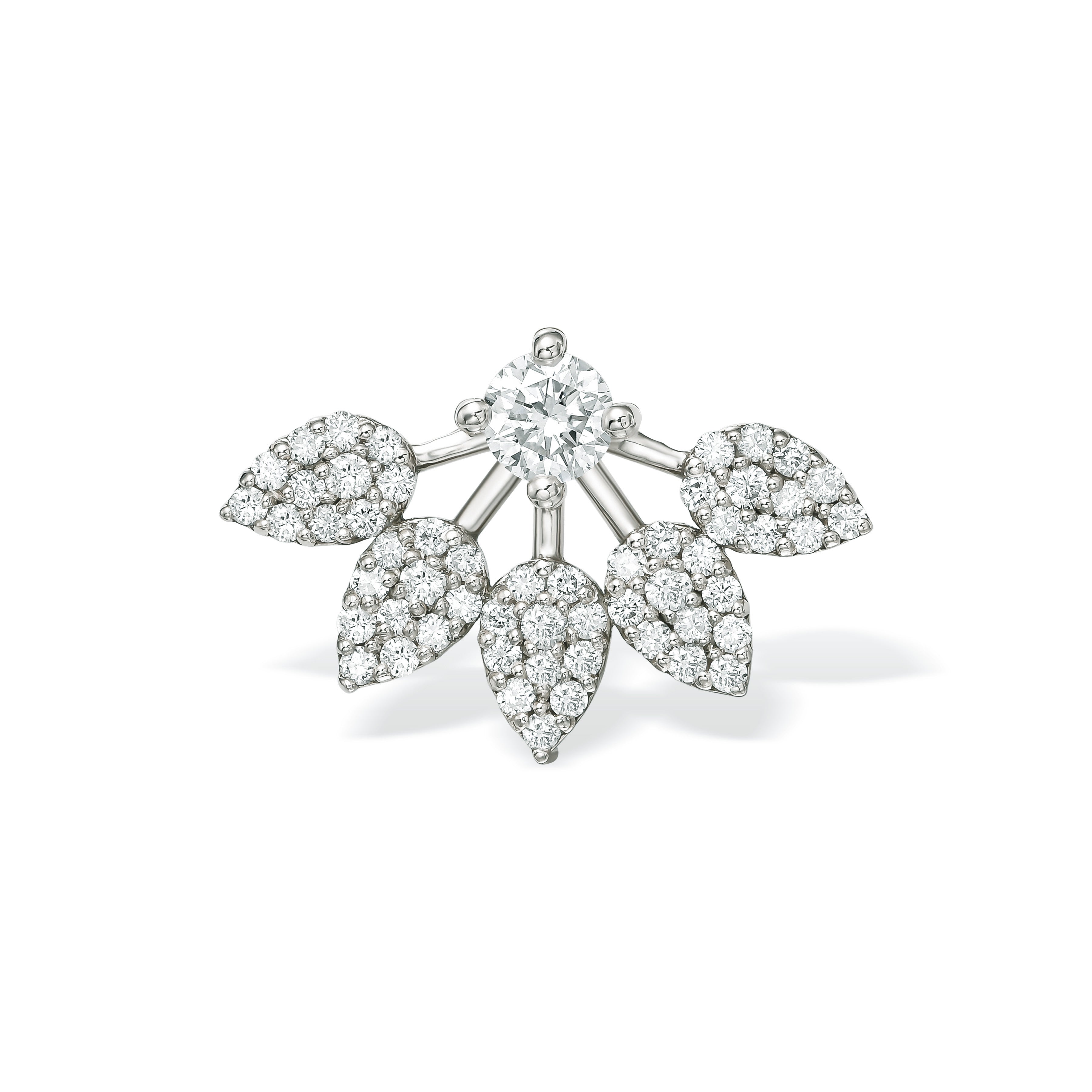 Sisi diamond stud earring white gold