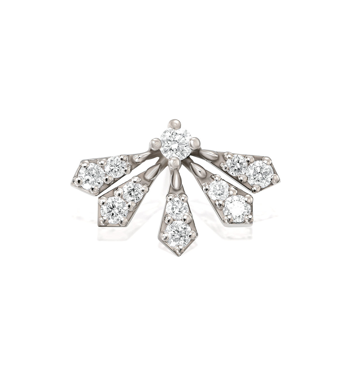 Vivi diamond stud earring white gold