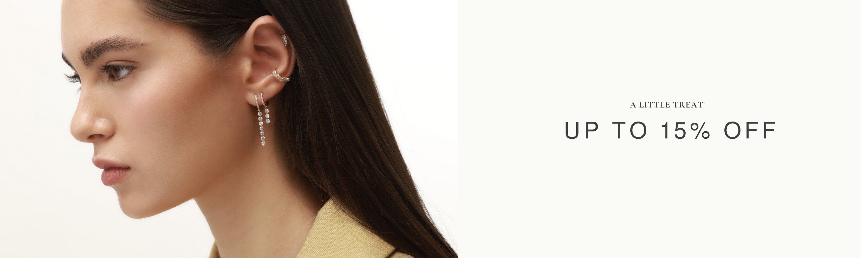 GLO Jewelries war support sale banner offering up to 15 percent discount on selected jewelry pieces